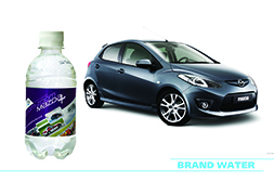 Брендирование воды для Mazda