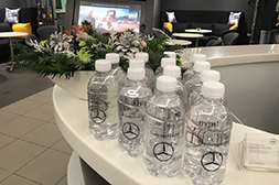 Брендирование воды для Mercedes